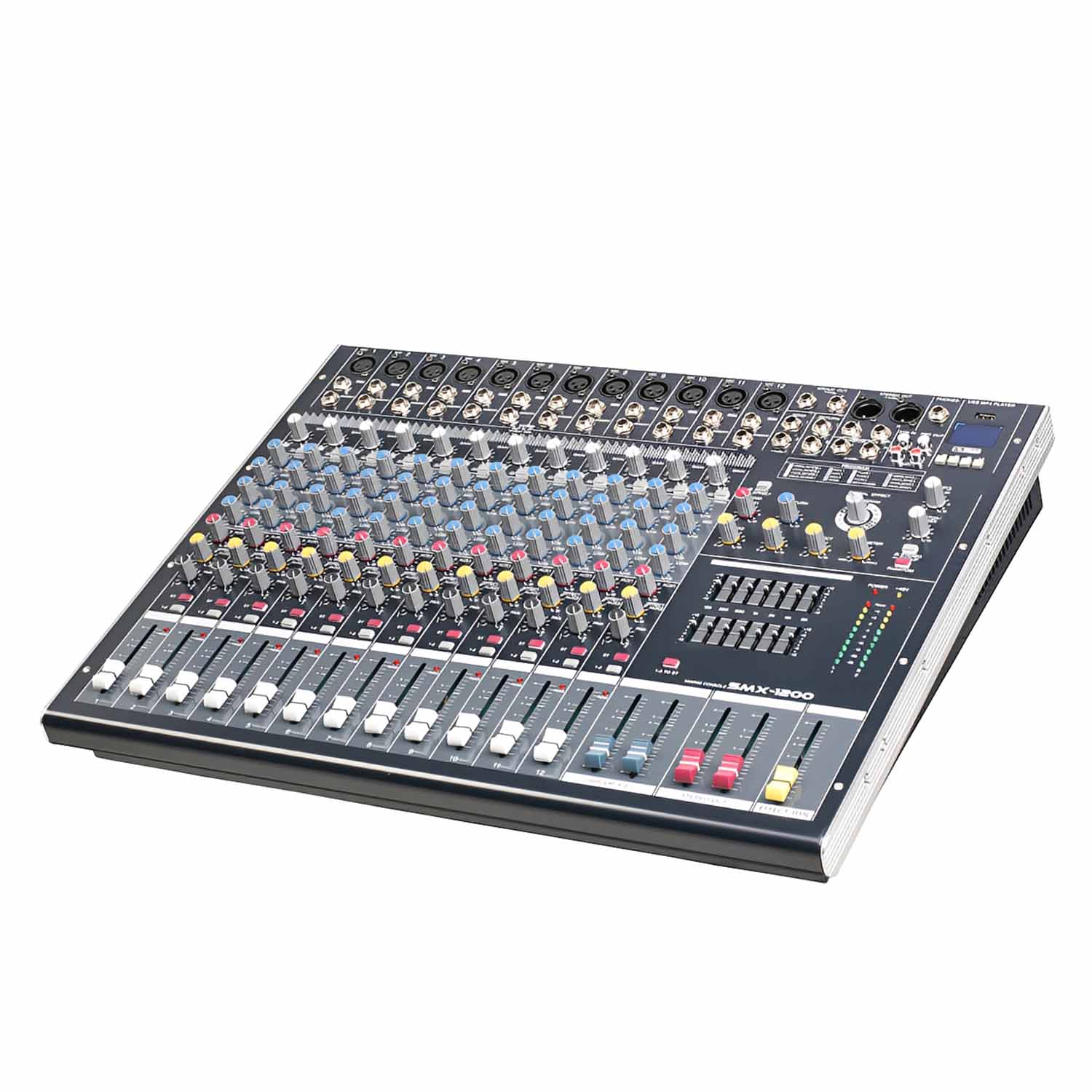 ELEGAUDIO SMX-1200 12-channel live sound mixer view 1