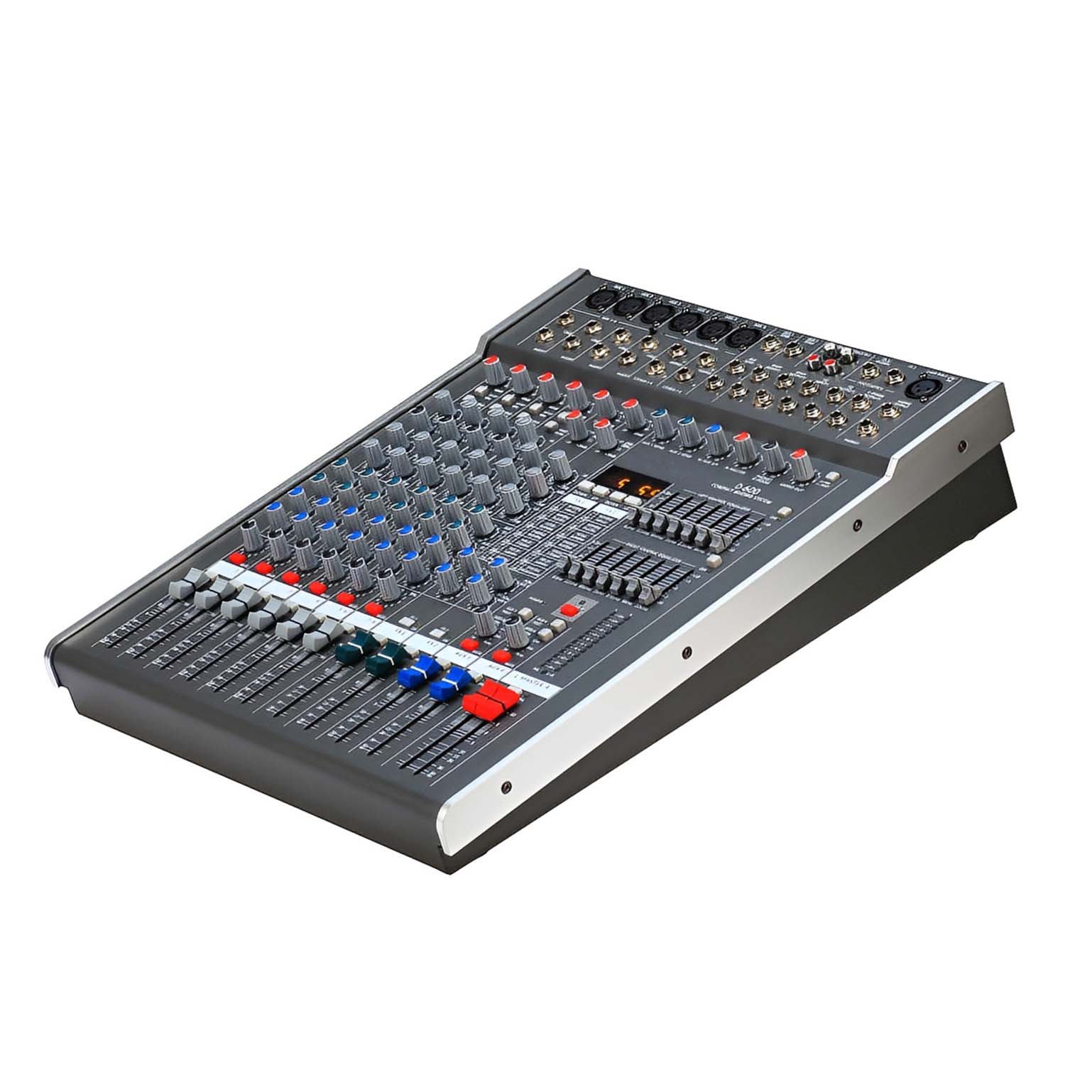 ELEGAUDIO D-600 6-channel professional audio mixer view 2