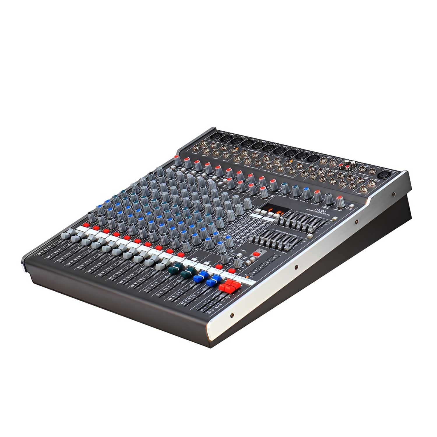 ELEGAUDIO D-1000 10-channel professional audio mixer view 2