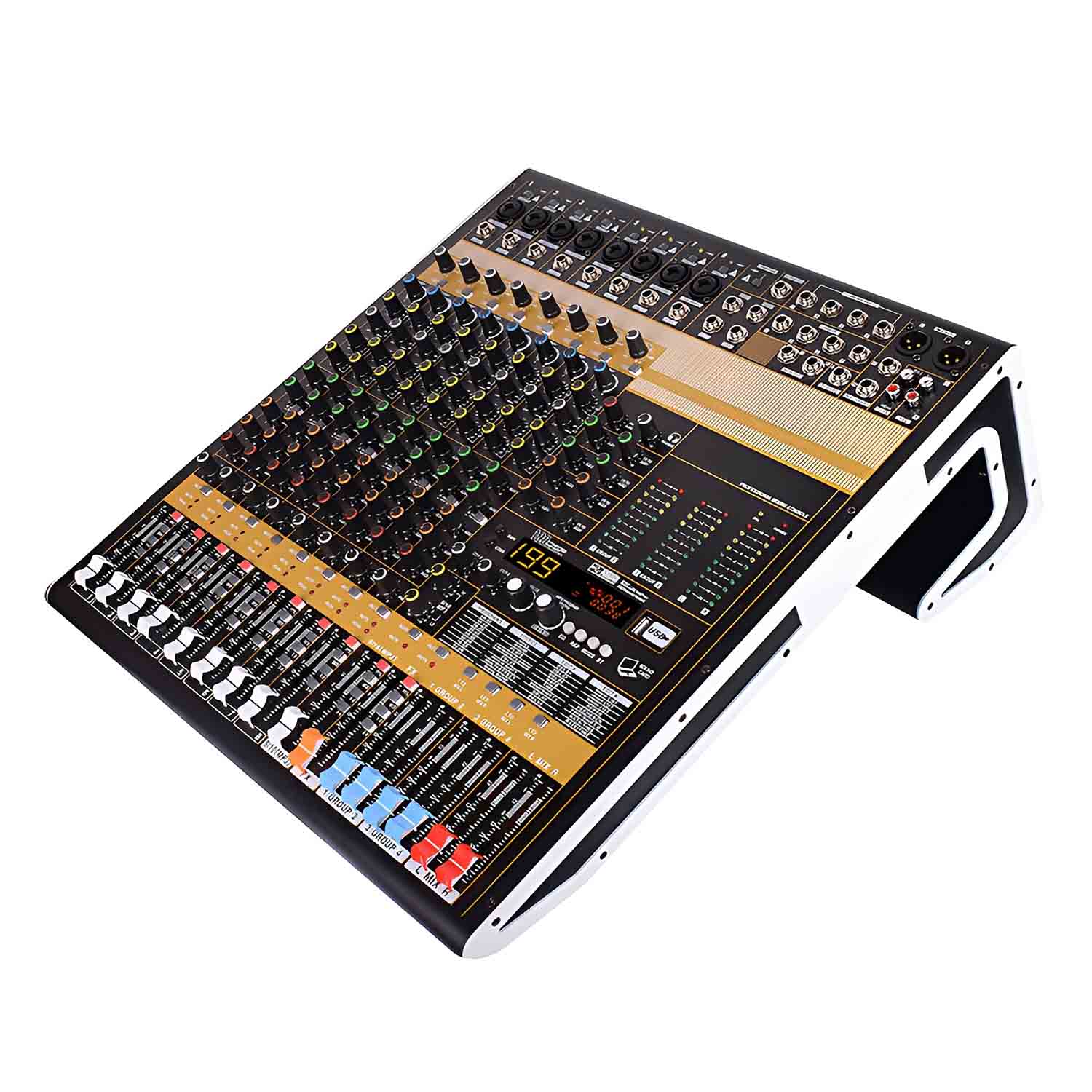 ELEGAUDIO GT-804FX 8-channel professional live mixer view 2