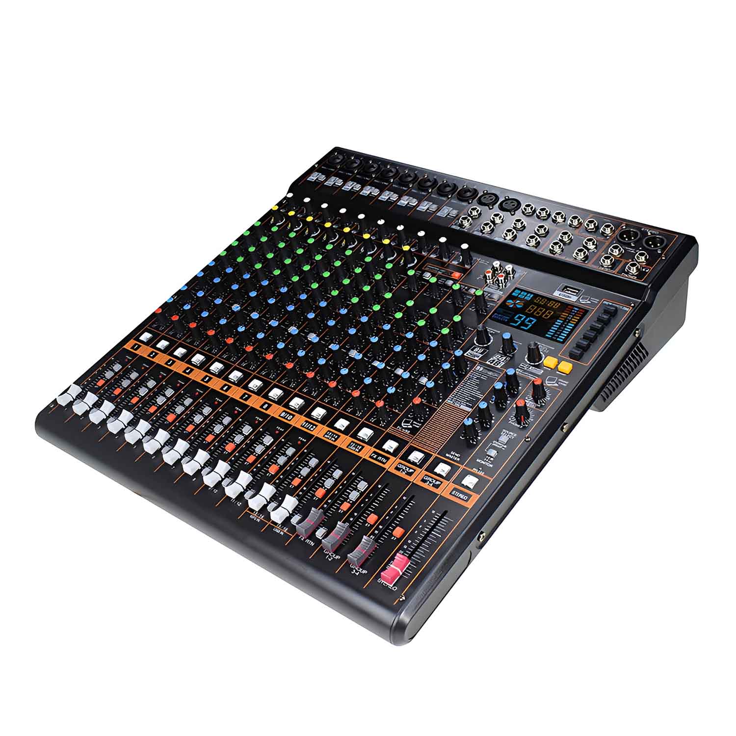 ELEGAUDIO KP-A1204FX 12-channel professional mixing console view 2