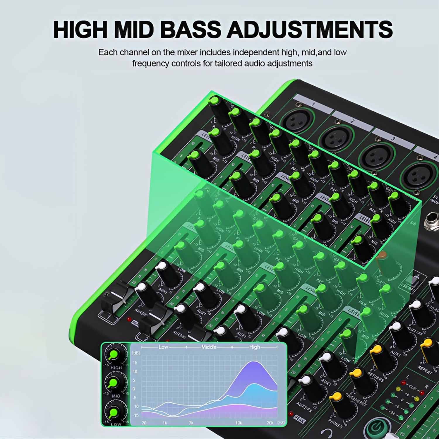BL-04FX professional mixing console view 4