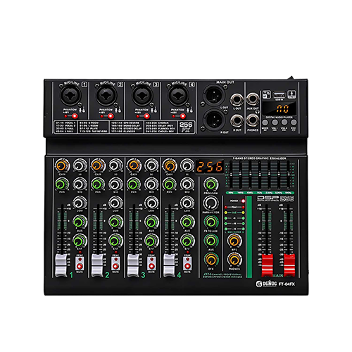 FT-04FX 4-Channel Professional Mixing Console