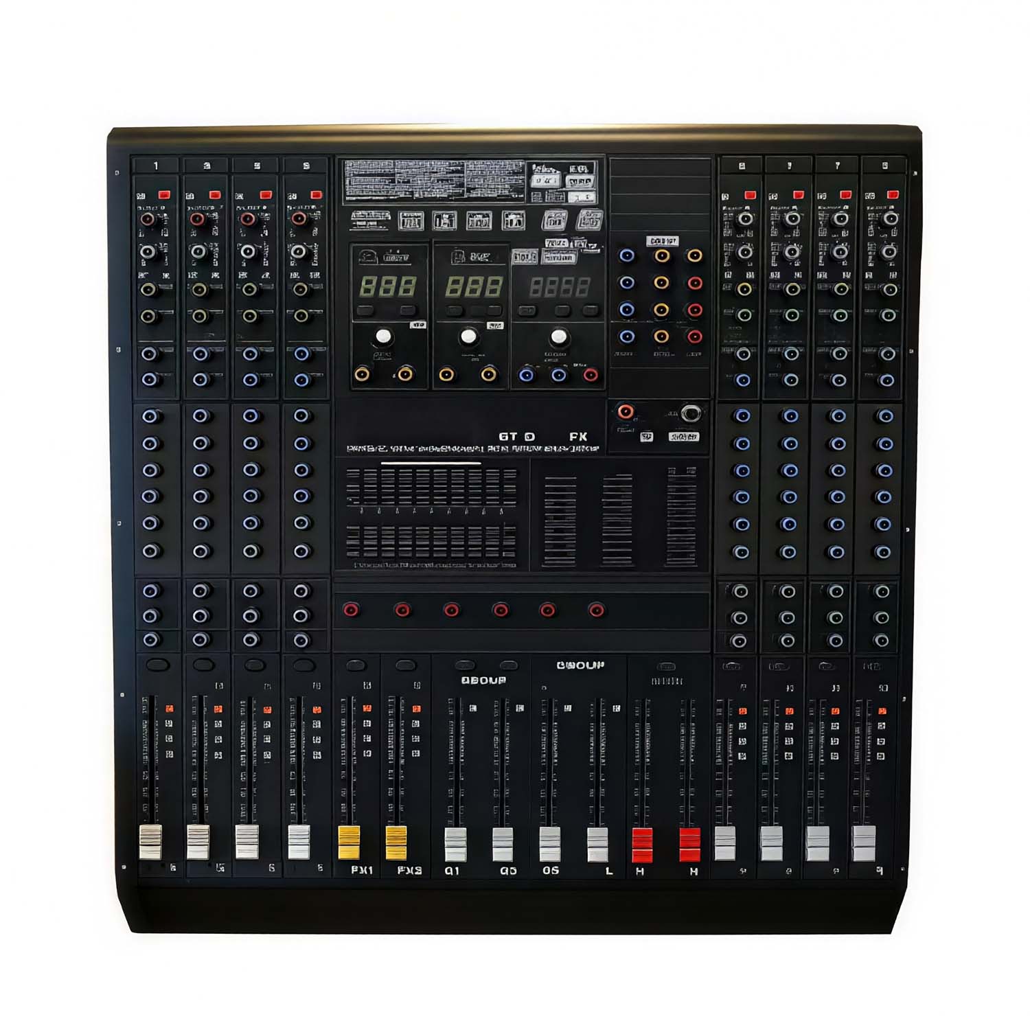GT-D80FX 8 channel professional mixing console view 1