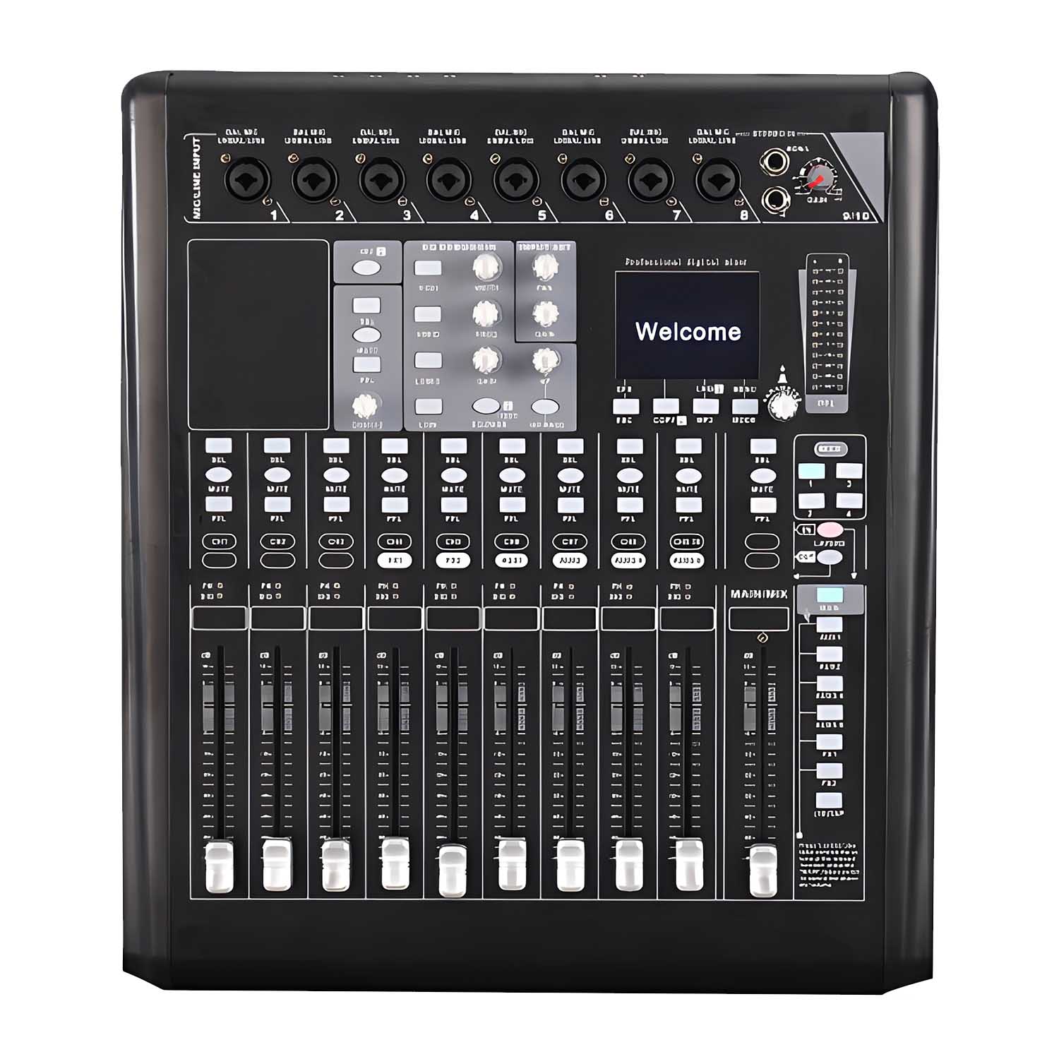 MX8812 12 channel professional digital mixer view 1