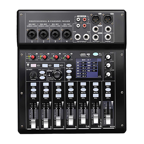 MX8208 8-Channel Professional Digital Mixer