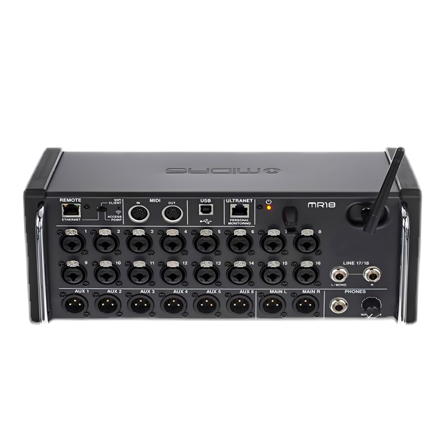 MR18 18 channel rack digital mixer view 1