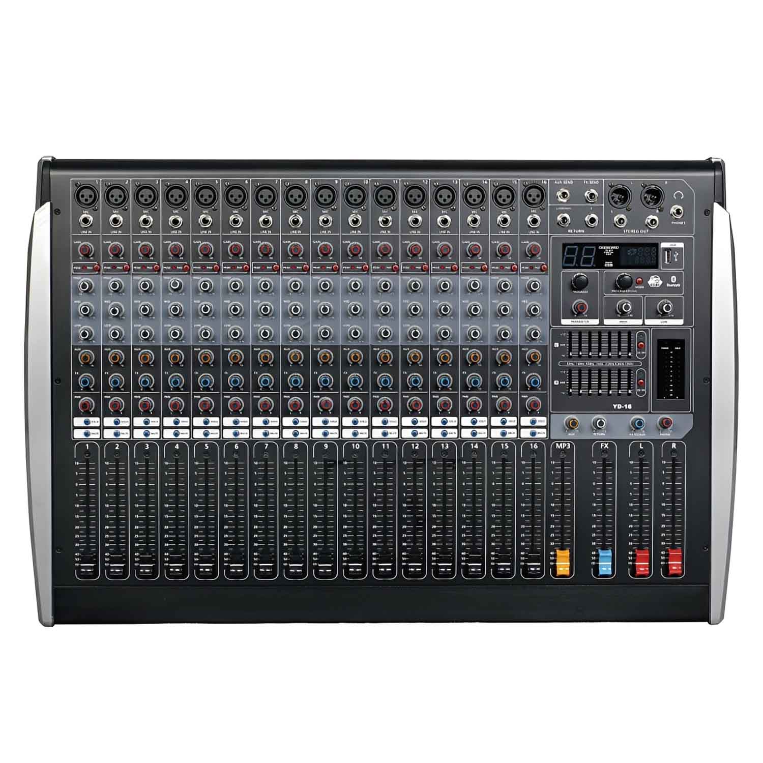 YD-6 professional powered mixing console view 2