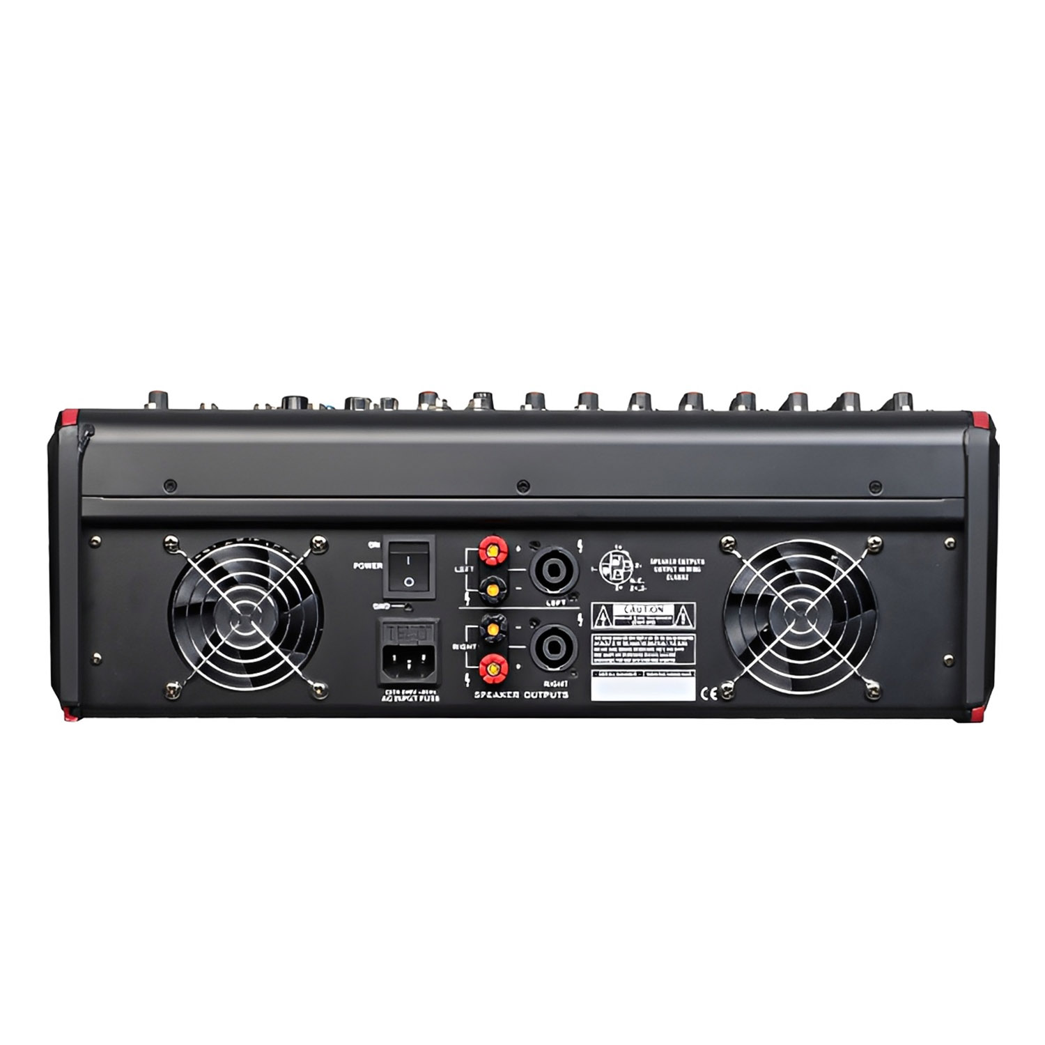 YG-12 professional powered mixing console view 4
