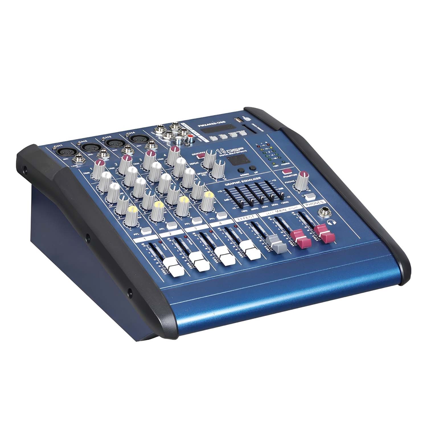 PMX-402D professional powered mixing console view 2