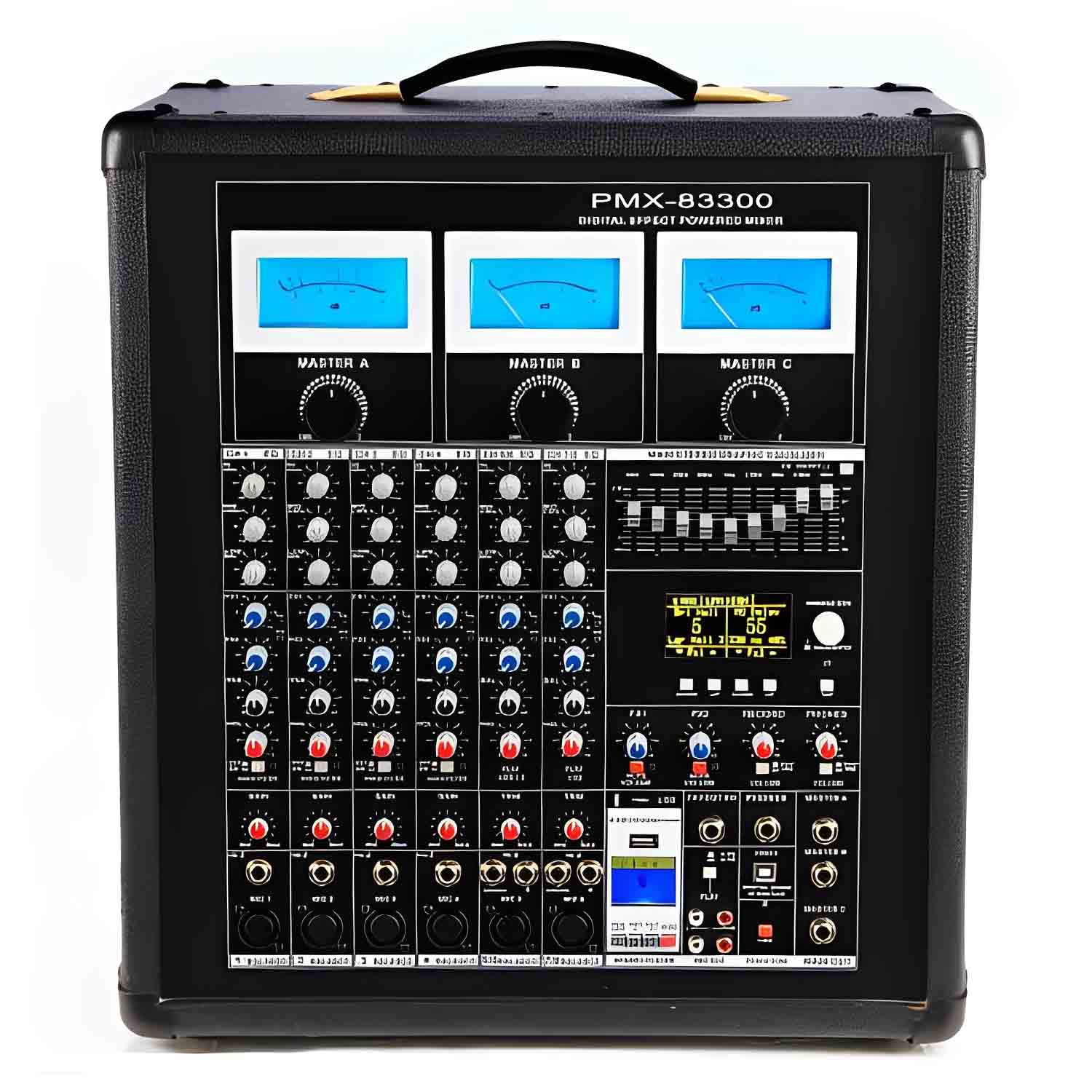 PMX83300 professional powered mixer view 1