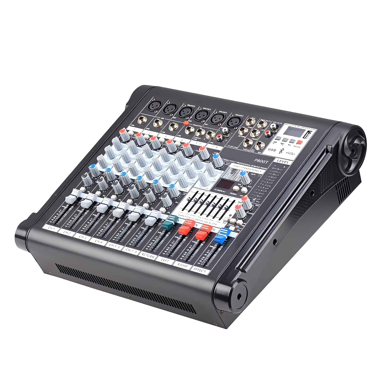 P800T professional powered audio mixer view 2