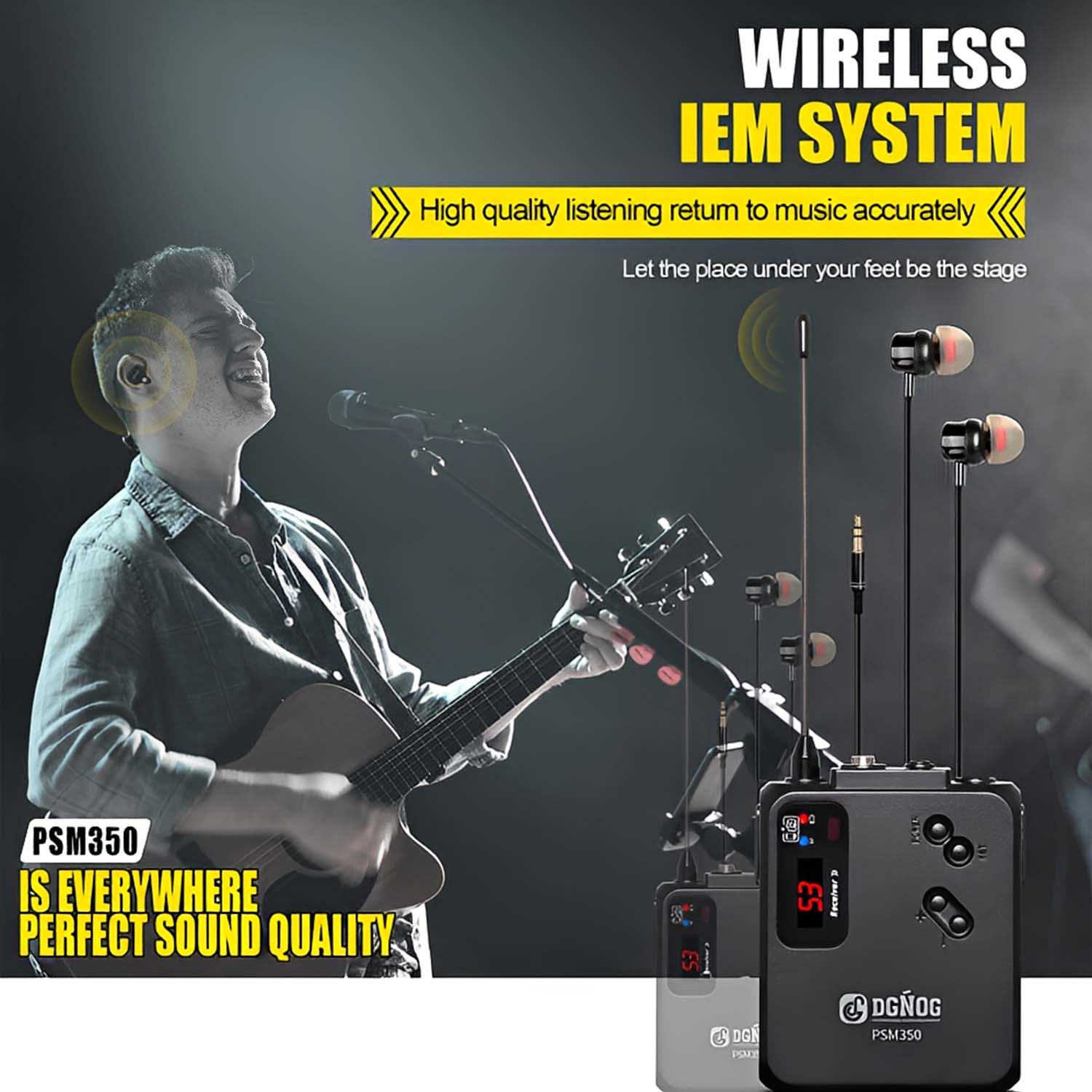 PSM350 wireless in ear monitoring system view 4