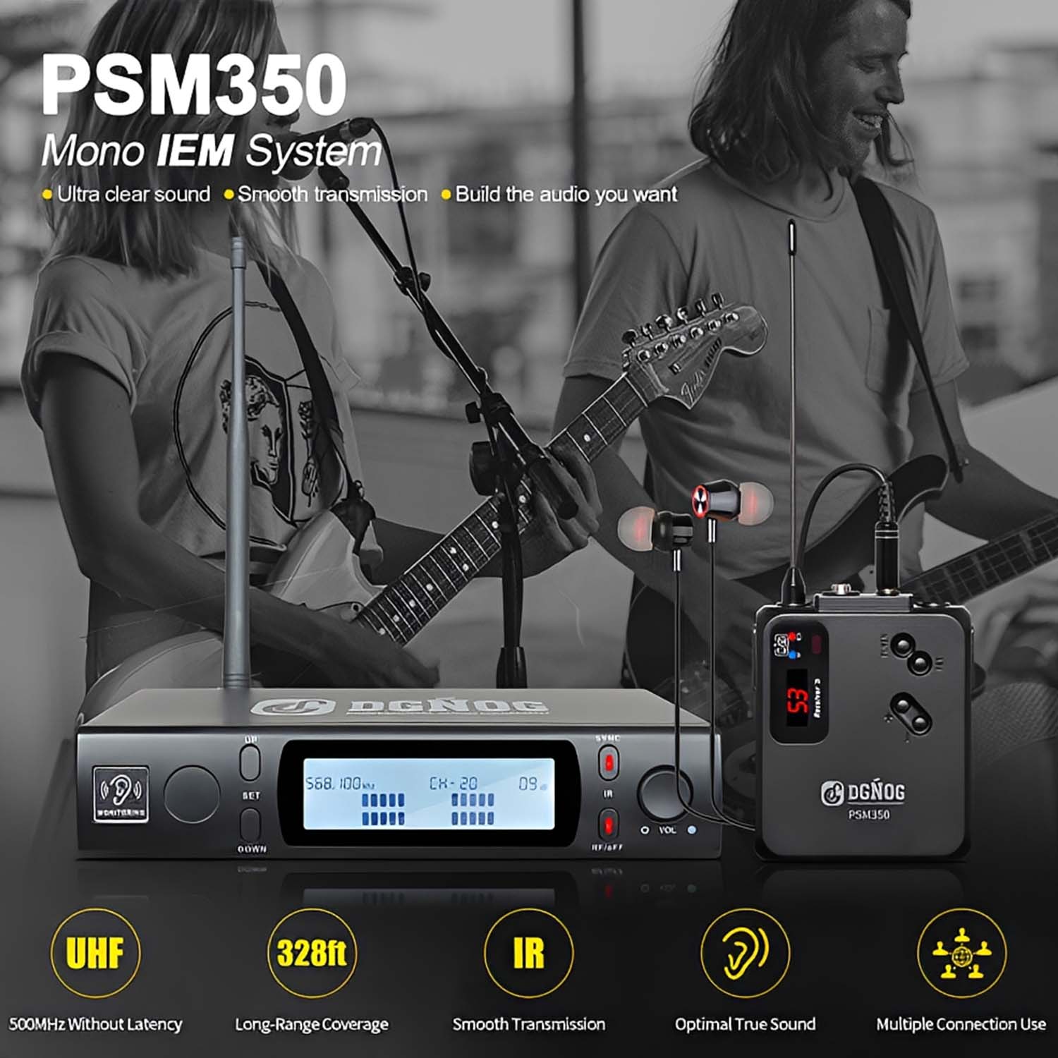 PSM350 wireless in ear monitoring system view 2
