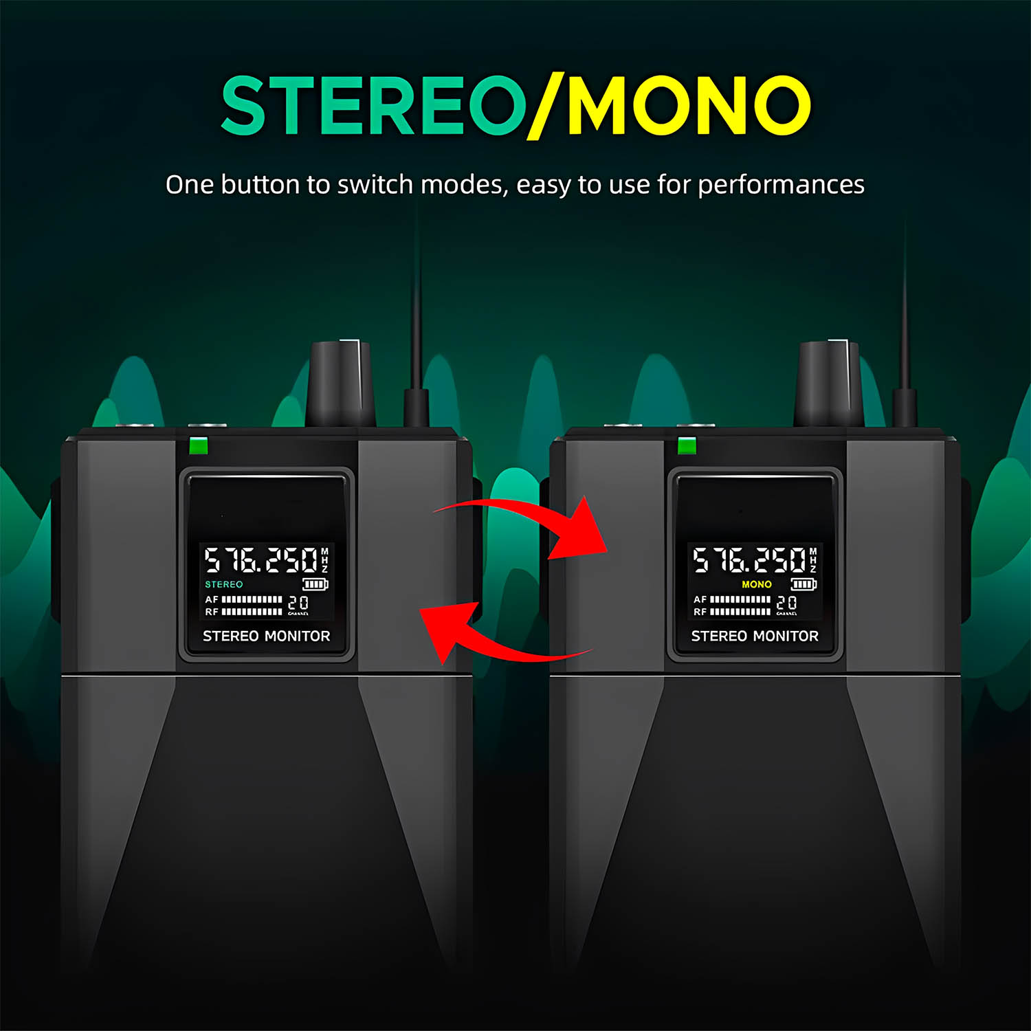 AM300 wireless in ear monitoring system view 5
