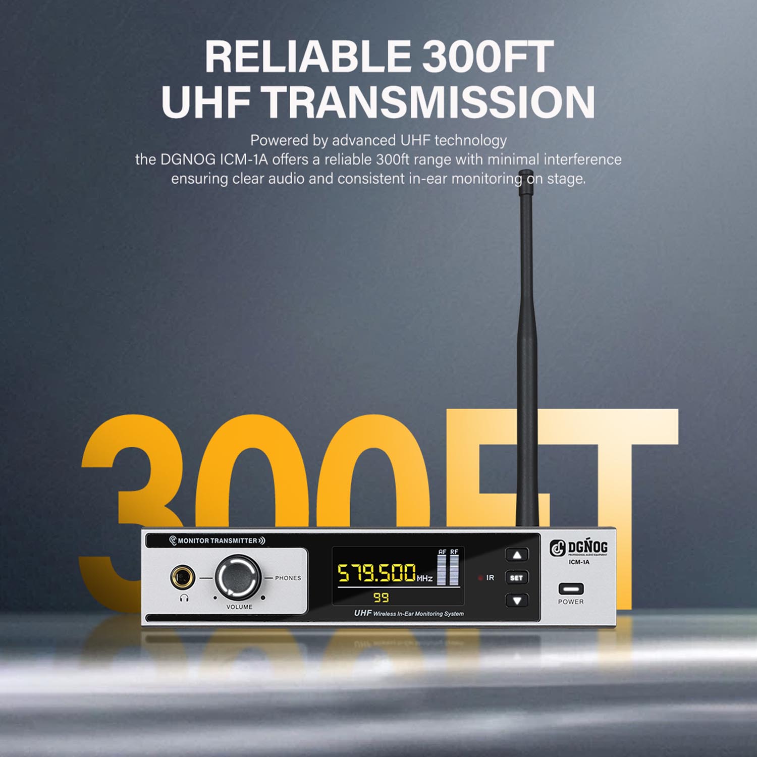 ICM-1A wireless in ear monitoring system view 2