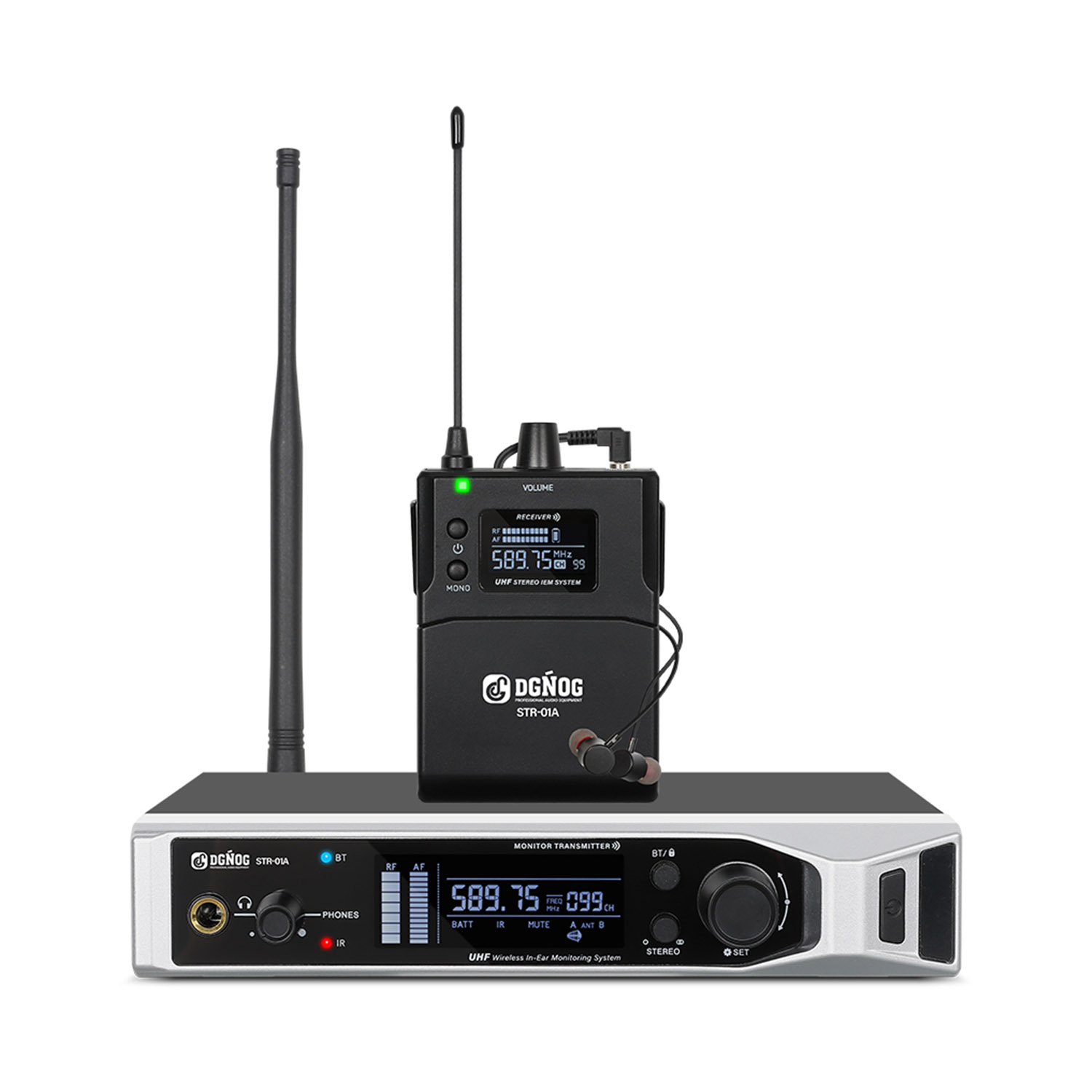STR-01A wireless in ear monitoring system view 1