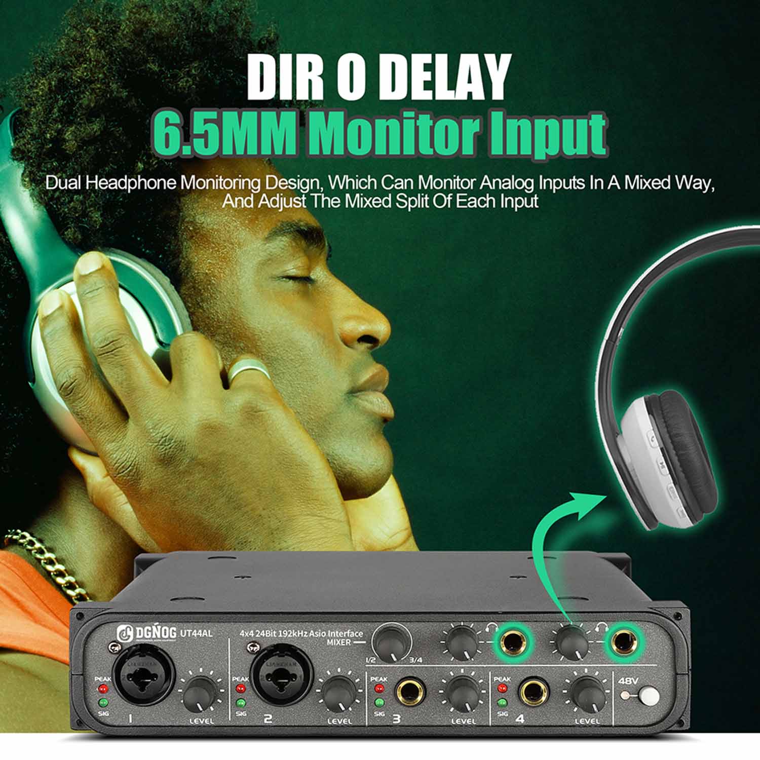 UT44AL professional audio interface view 3