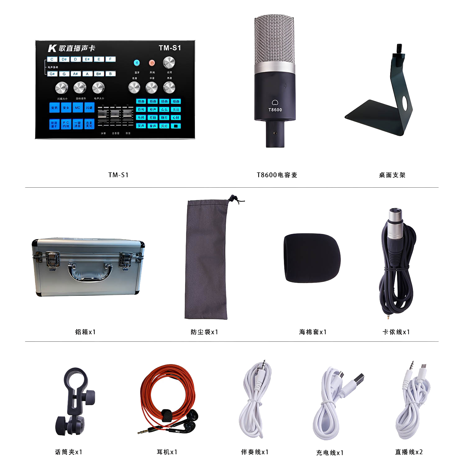 TM-S1+T8600 Mobile Computer Live Sound Card Set