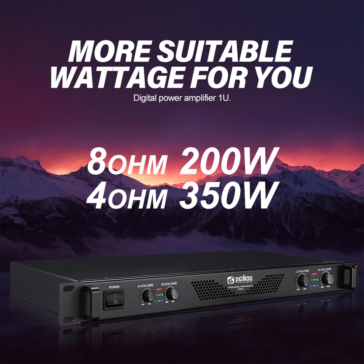 DA4200 4 channel digital power amplifier view 4