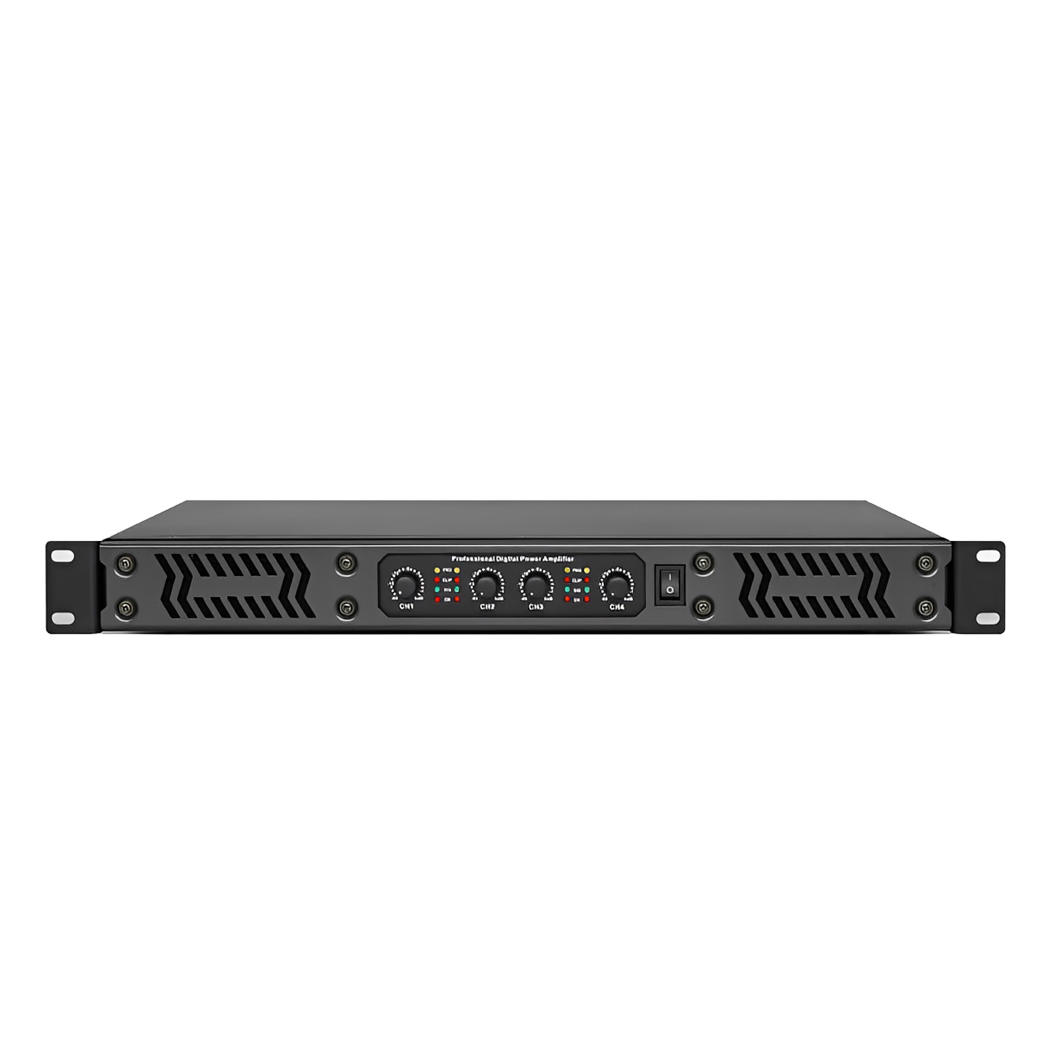 DA-450 four channel digital power amplifier view 1