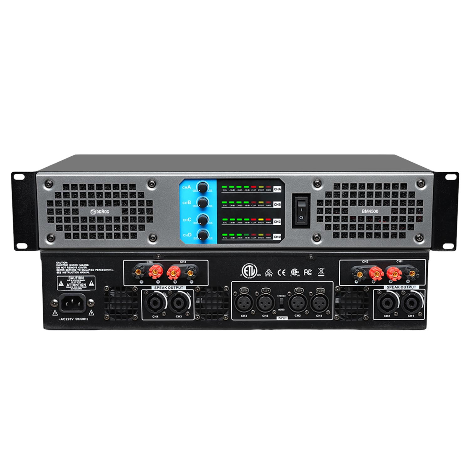 BM4500 digital power amplifier view 1