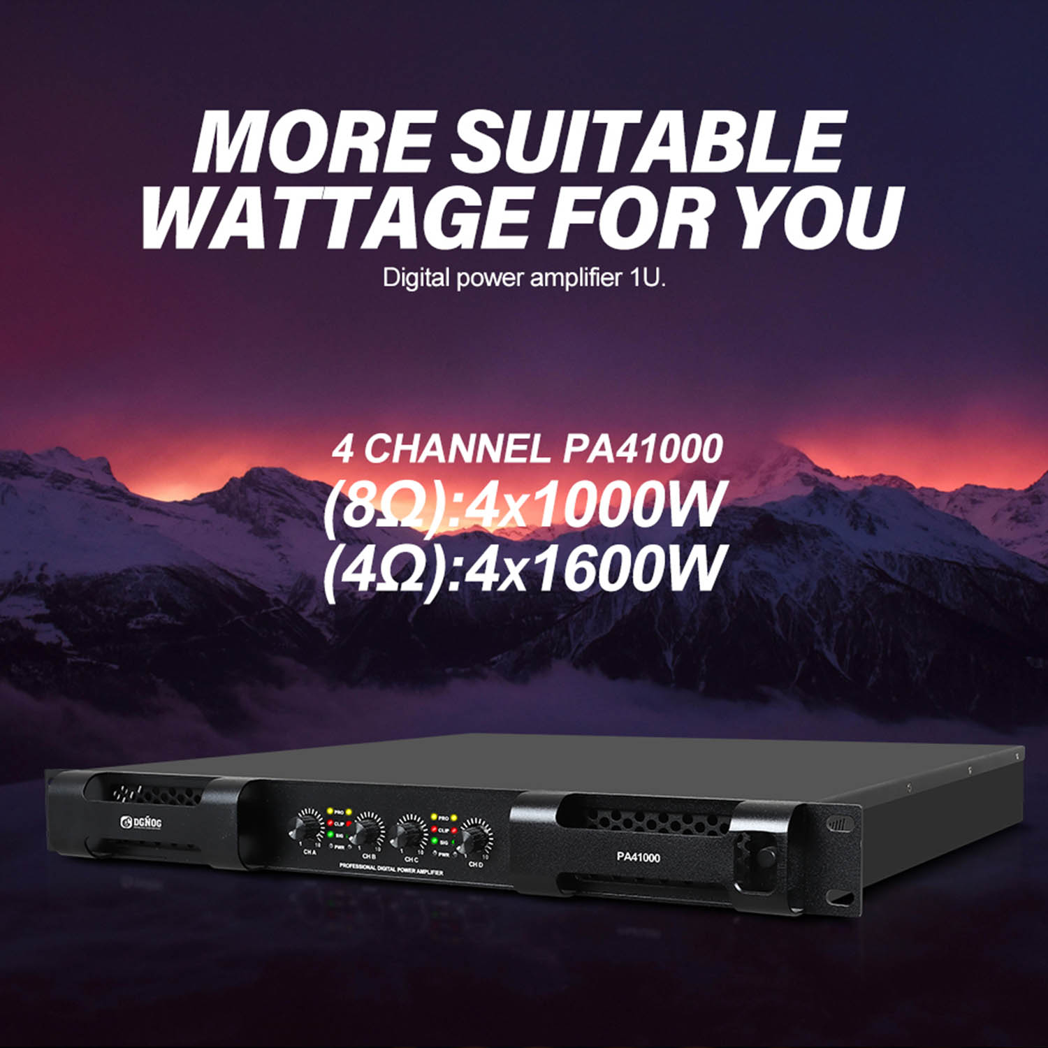 PA41000 digital power amplifier view 4