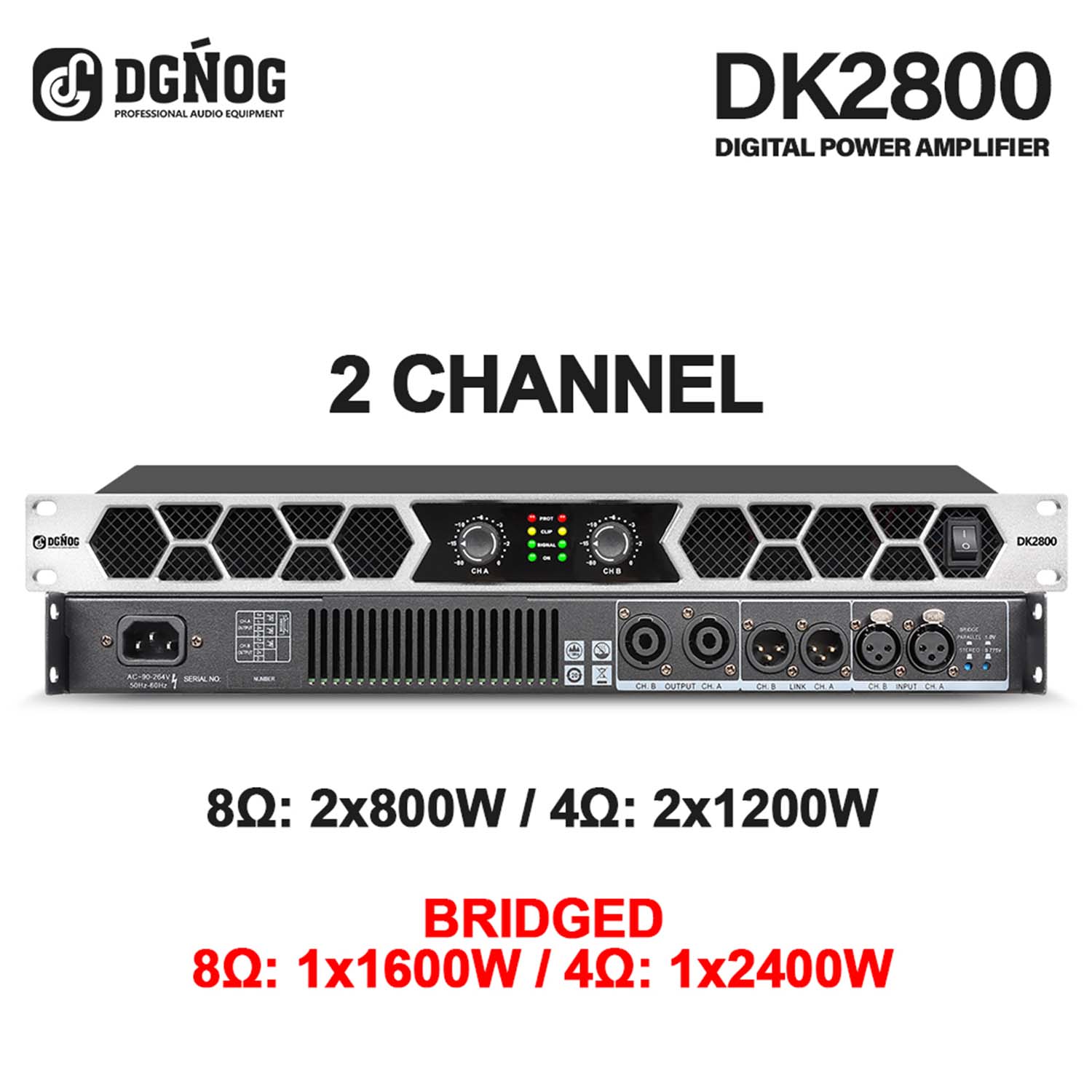 2-Channel Professional Amplifier two channel digital power amplifier view 2