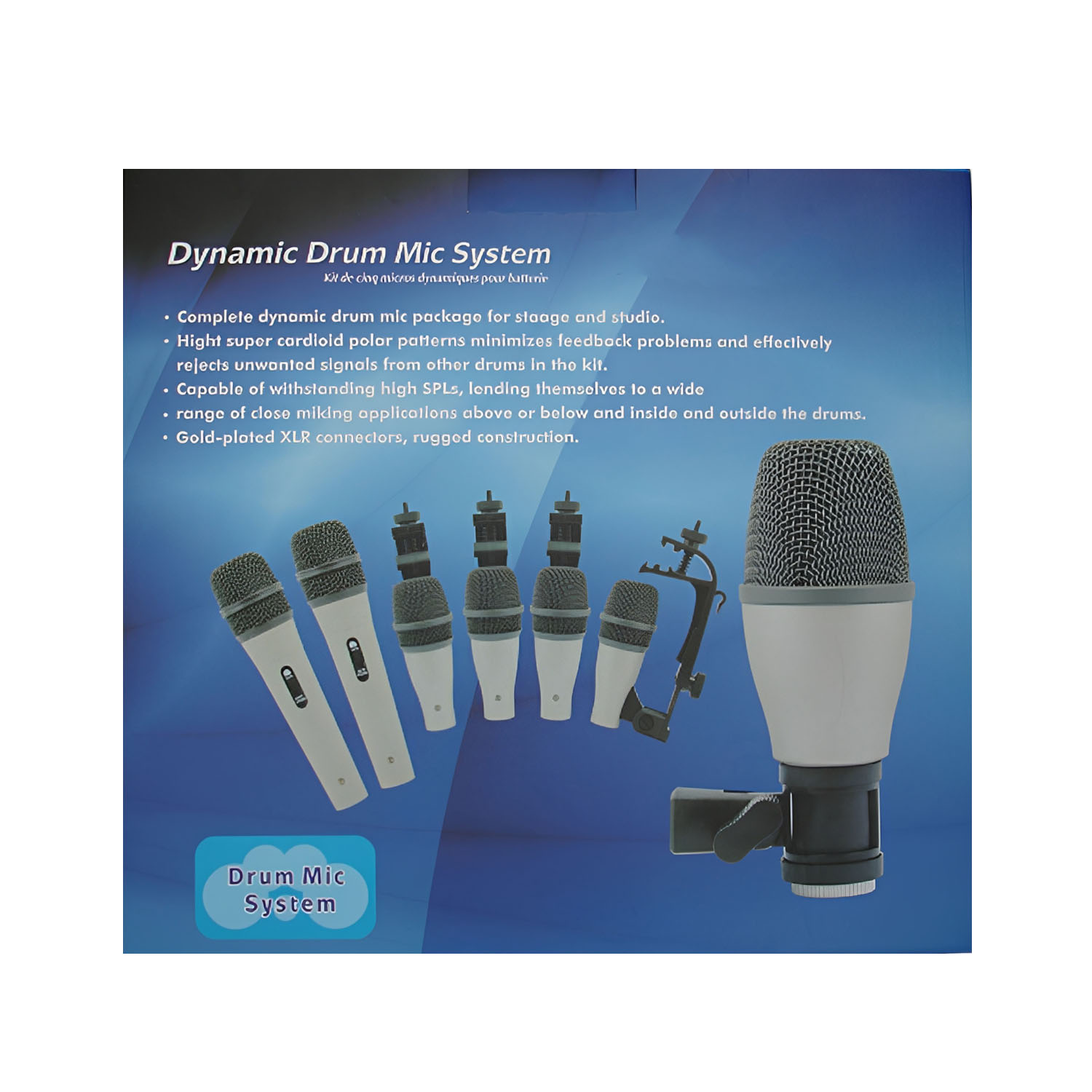 KICK-7 drum microphone kit view 2