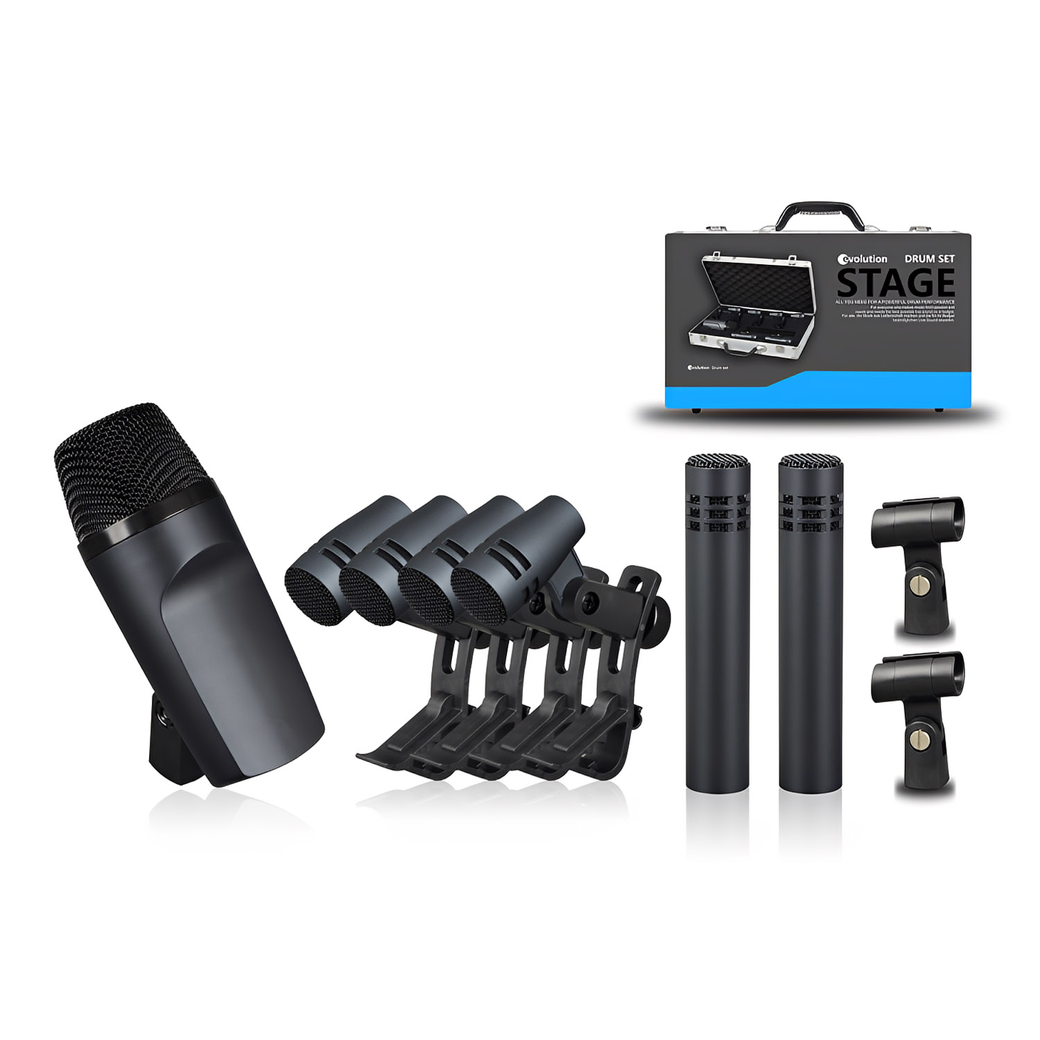 e600 drum microphone set view 1