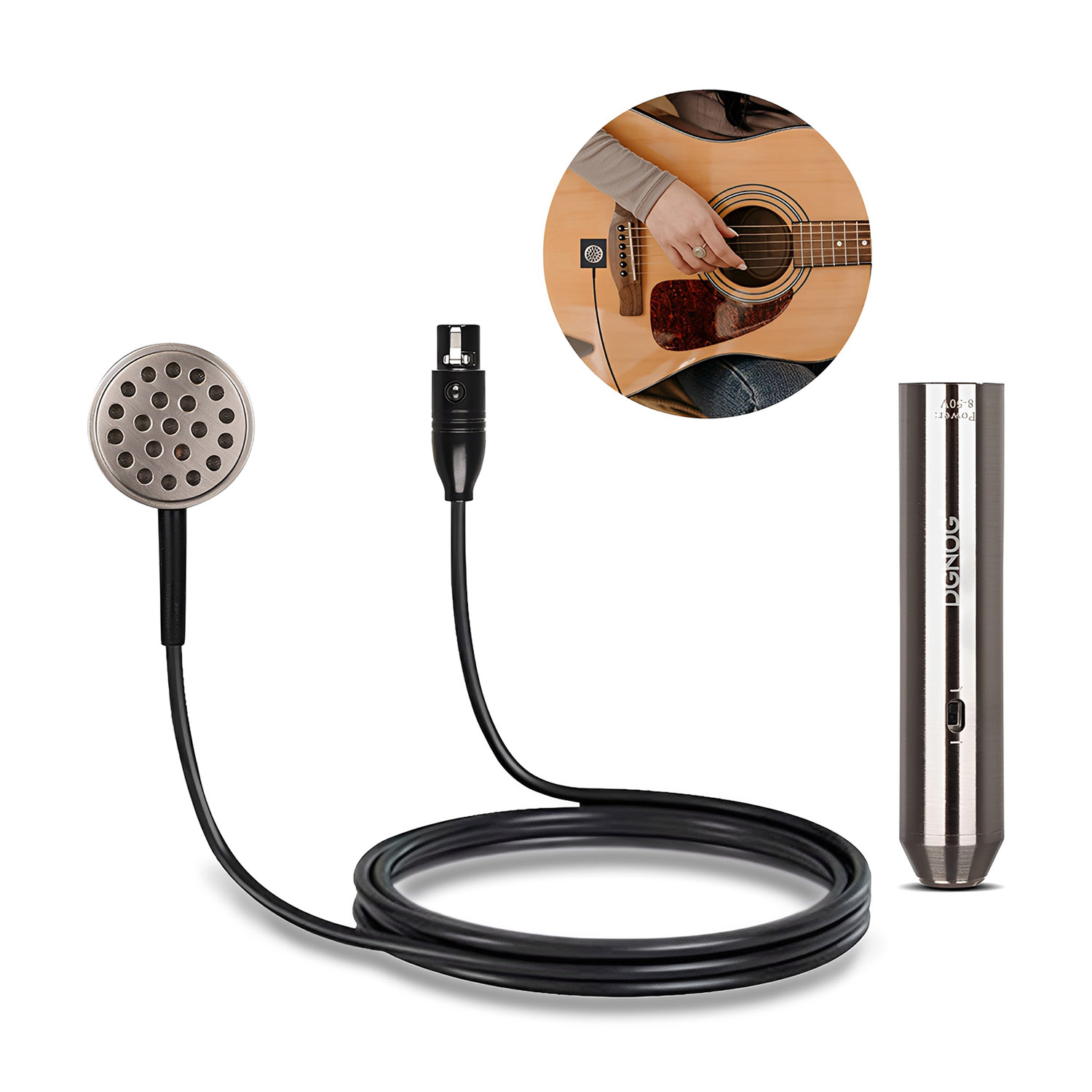 DG411 miniature string instrument pickup microphone view 1