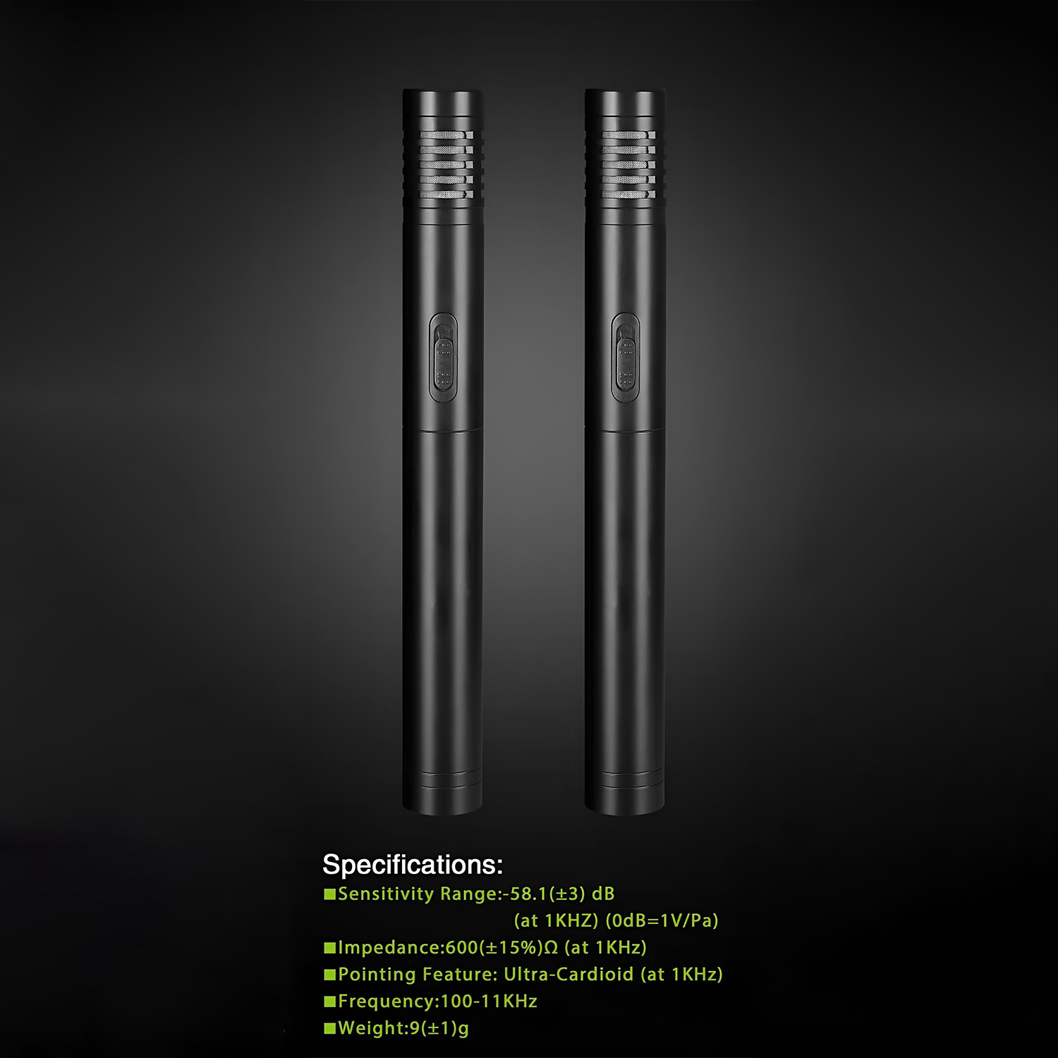 QK-5 drum microphone kit view 2