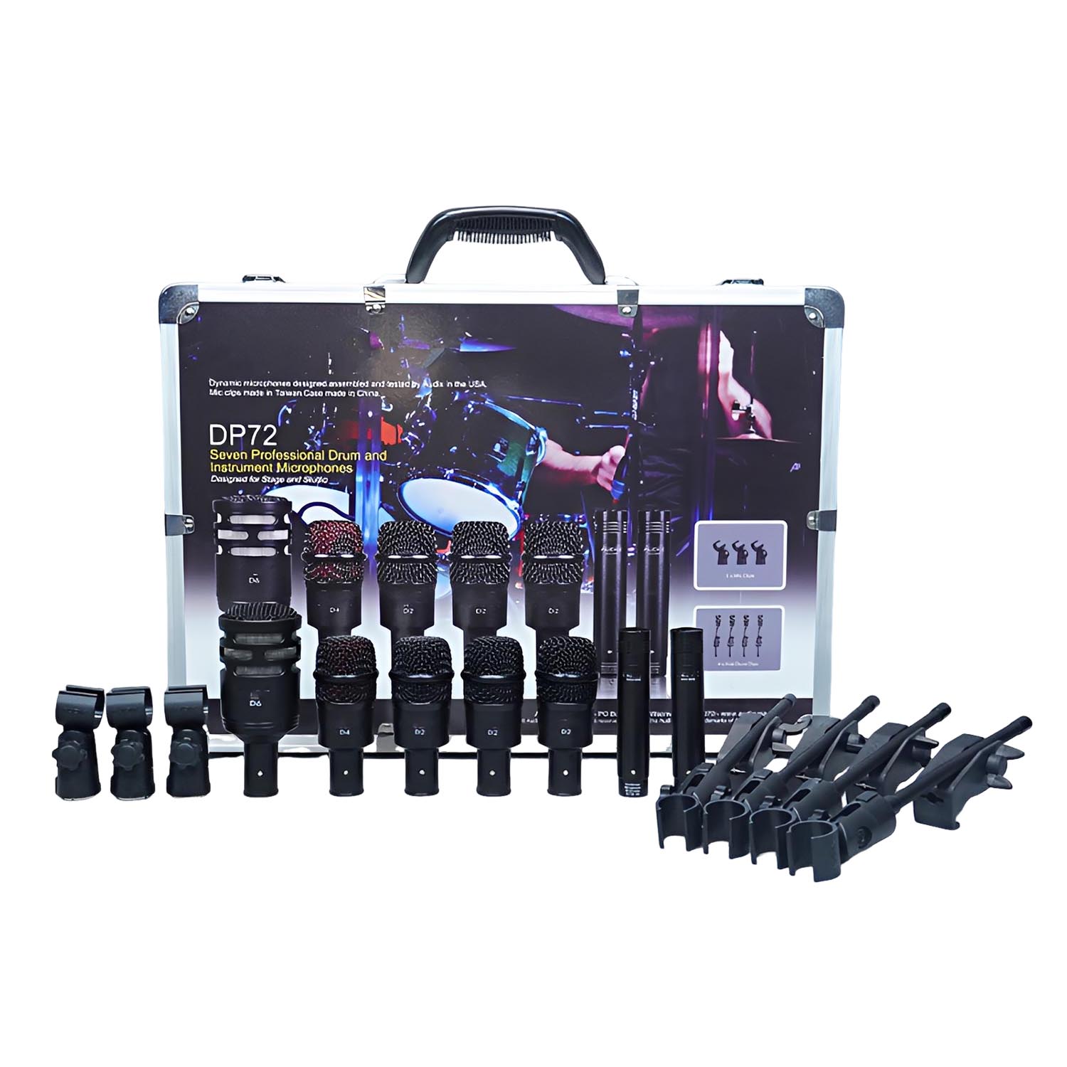 DP72 professional drum microphone set view 3