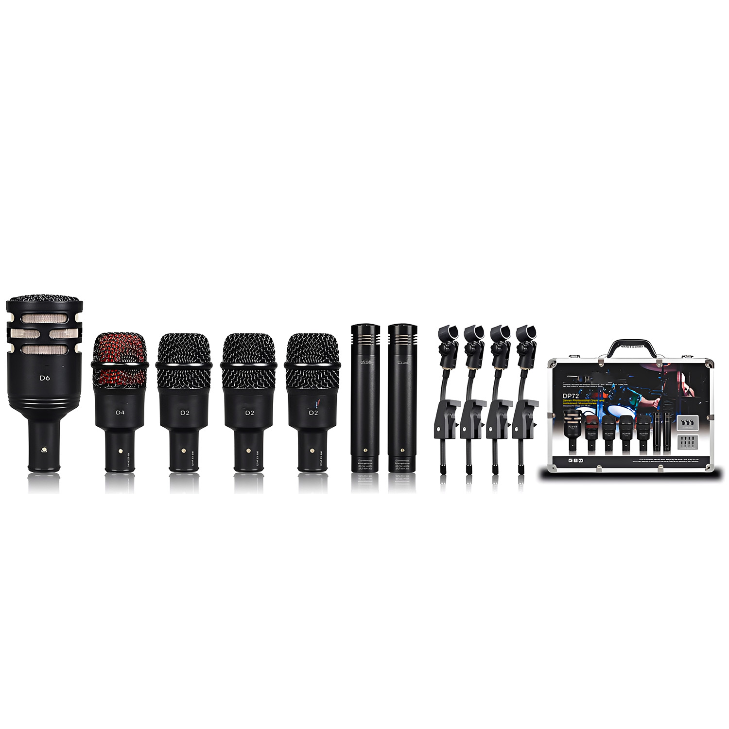 DP72 professional drum microphone set view 1