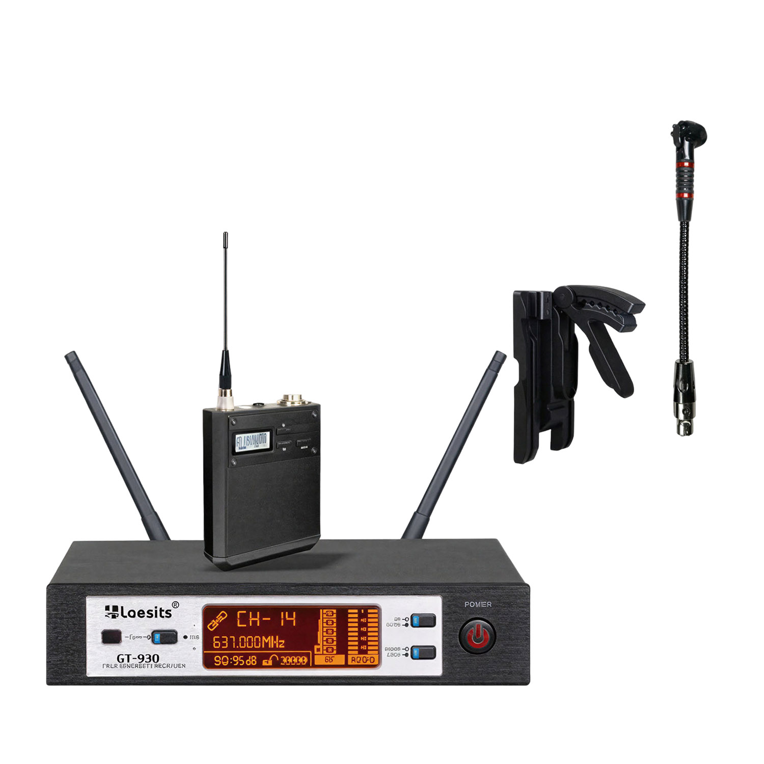 GT-930 g60 saxophone-specific microphone wireless instrument system view 1
