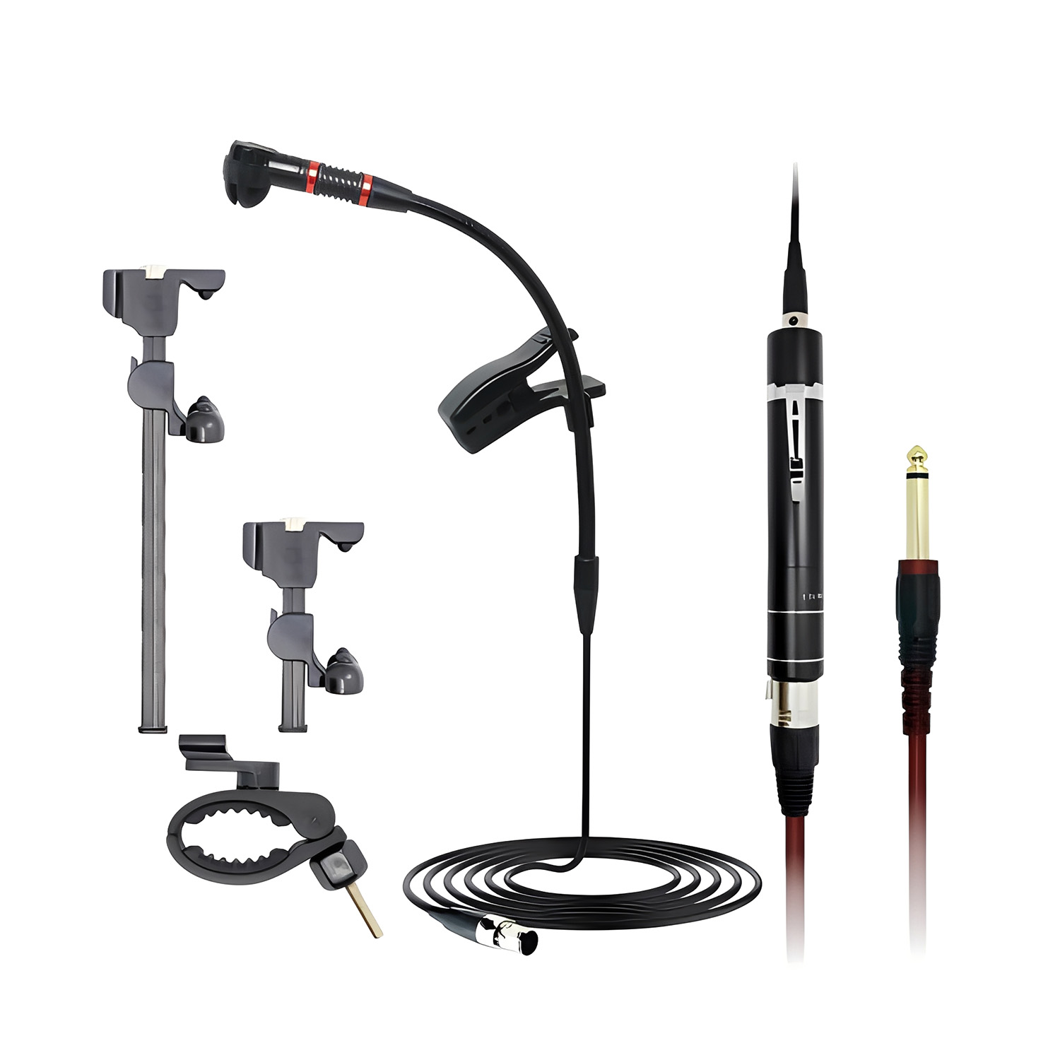 S163D 4 clip instrument microphone package view 1