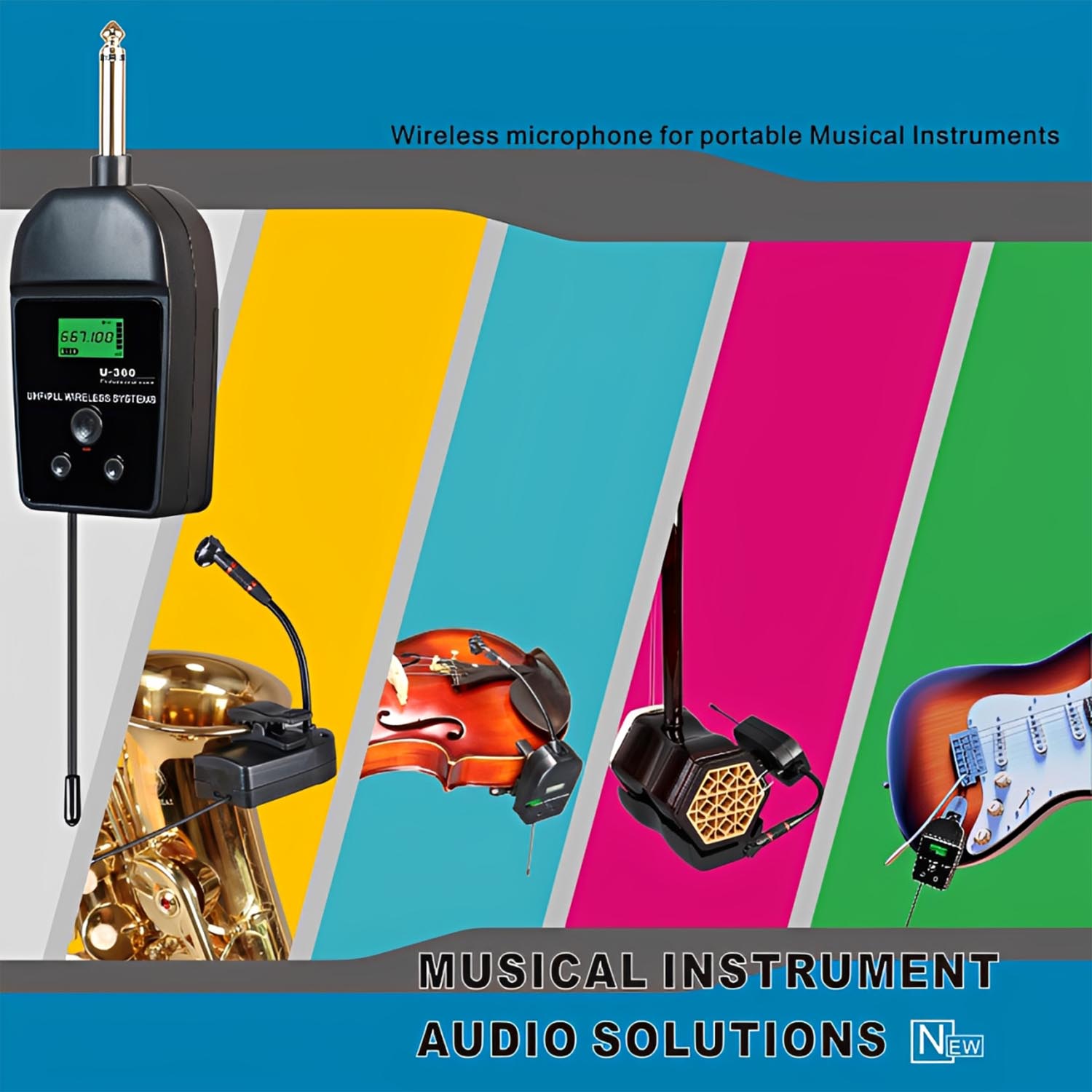U-360 erhu-specific clip package wireless microphone system view 2