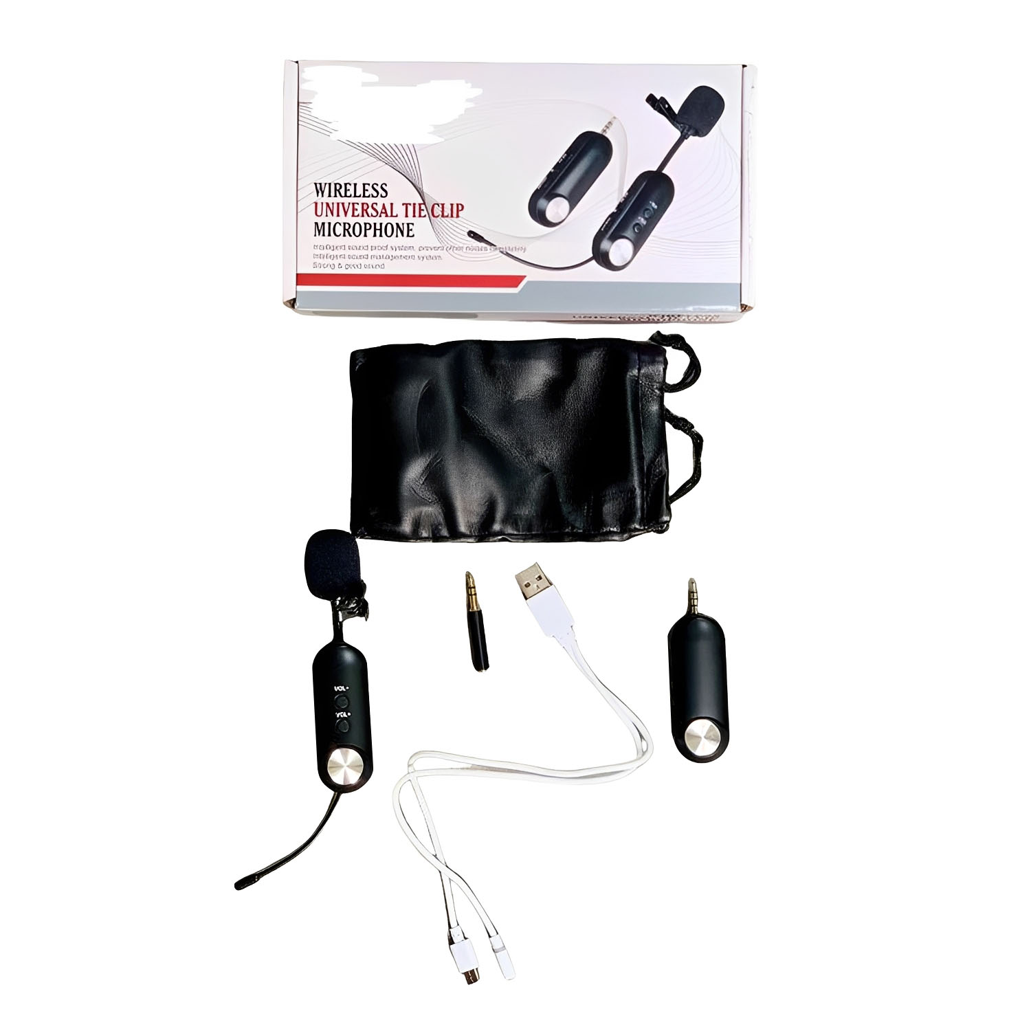 Q1 rechargeable wireless lavalier microphone view 1