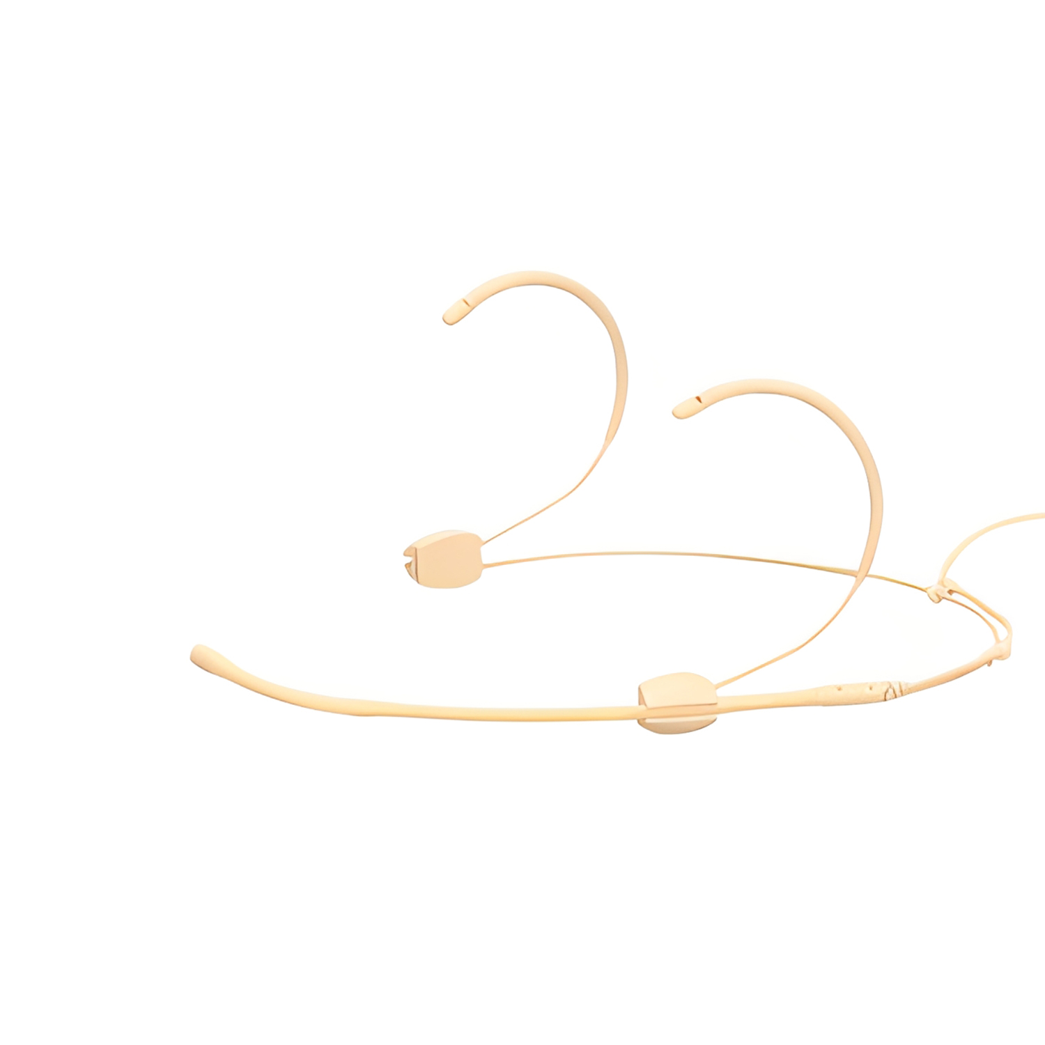 HY-E16 skin-color dual-ear headset microphone view 1