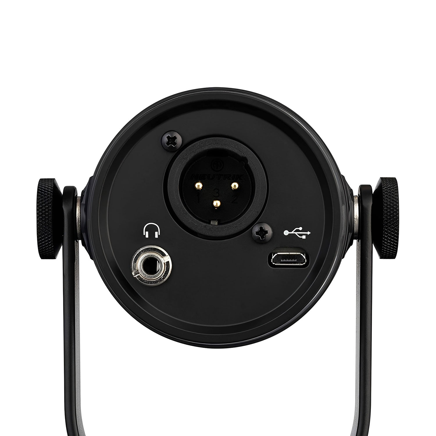 MV7 black USB XLR podcast microphone view 4