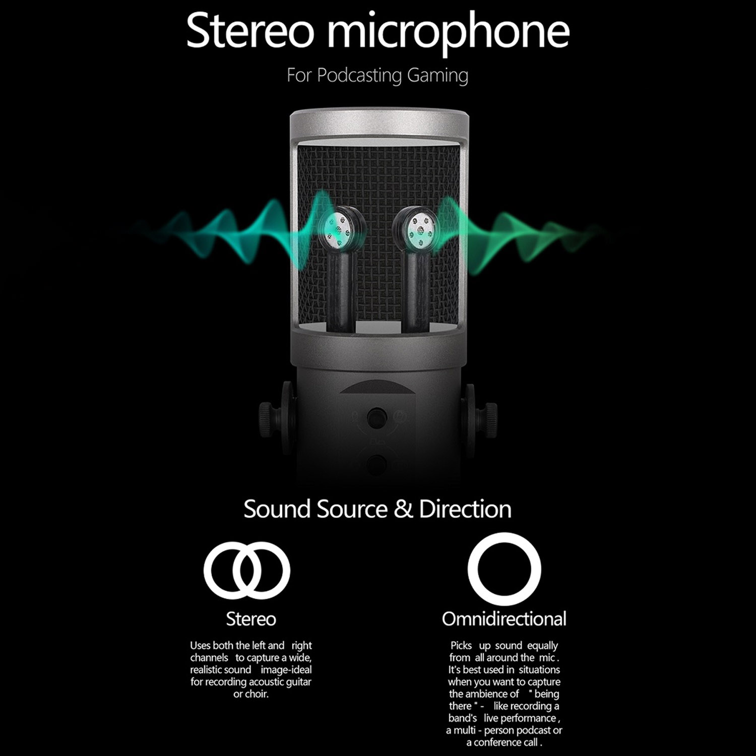 U28 USB microphone product view 2