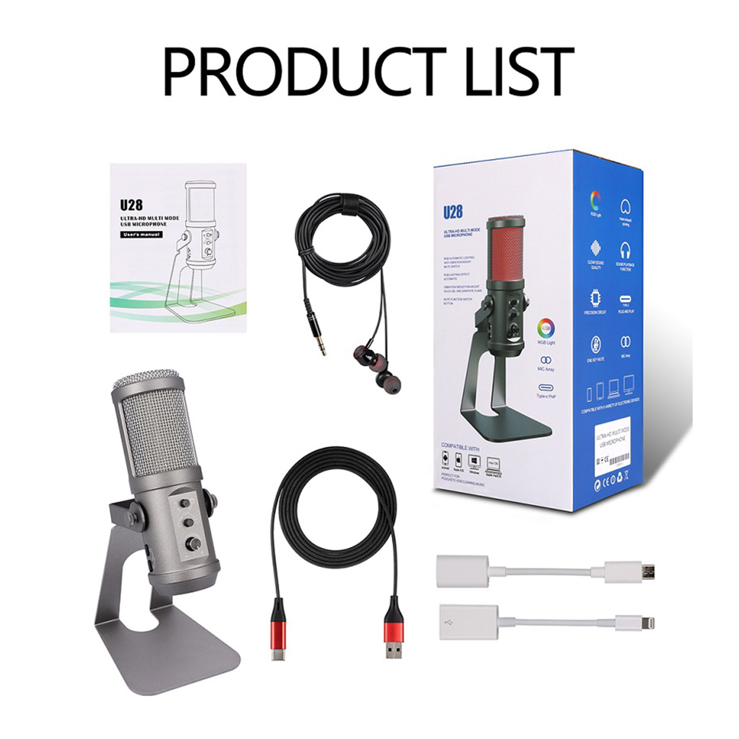 U28 USB microphone product view 5