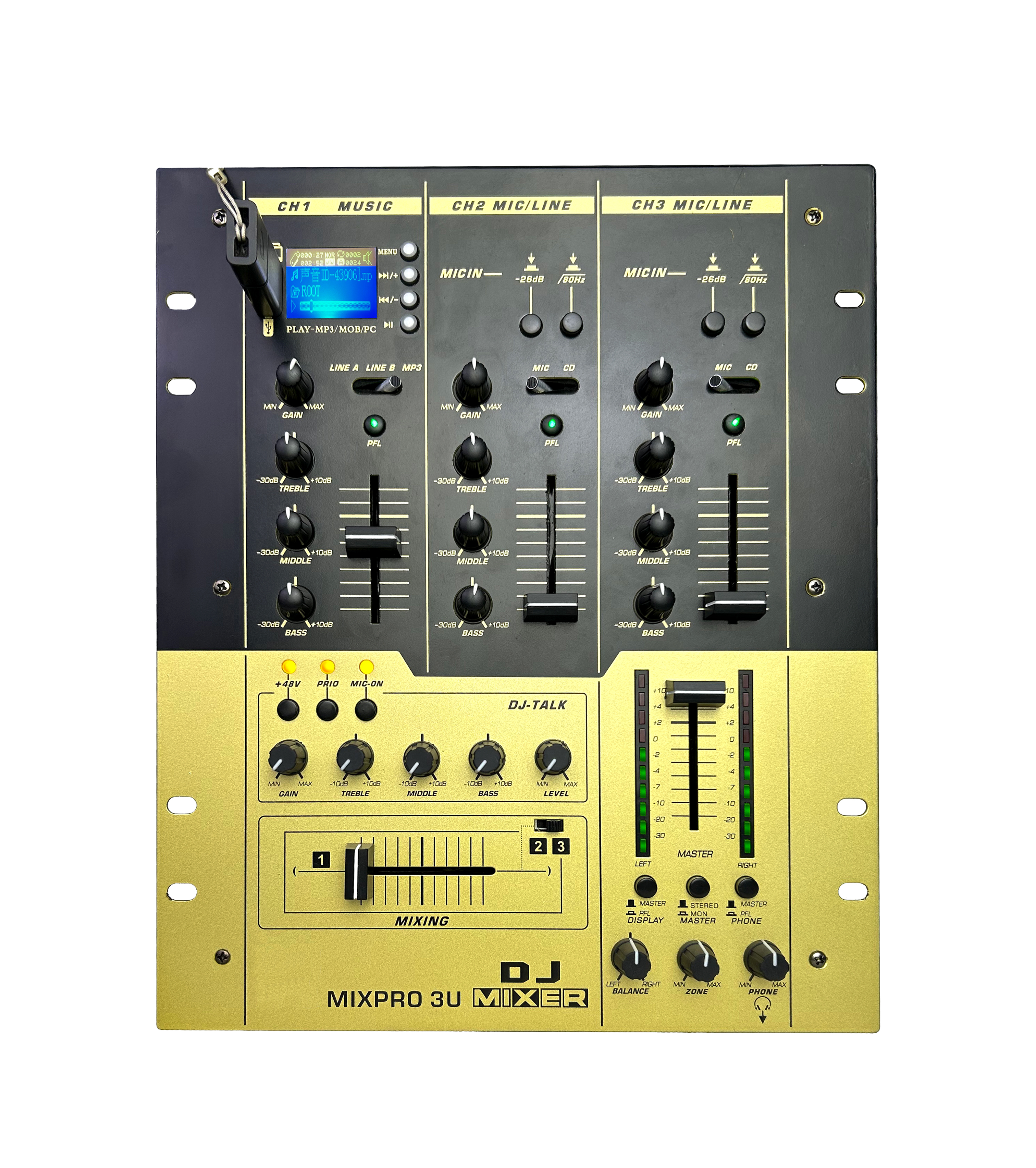 DGNOG DJM3000 Professional DJ Mixer